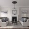 Ekena Millwork Milton Ceiling Medallion (Fits Canopies up to 7 7/8"), Hand-Painted Black Pearl, 40 5/8"OD x 1 3/4"P CM40MIBPS - alternate 3